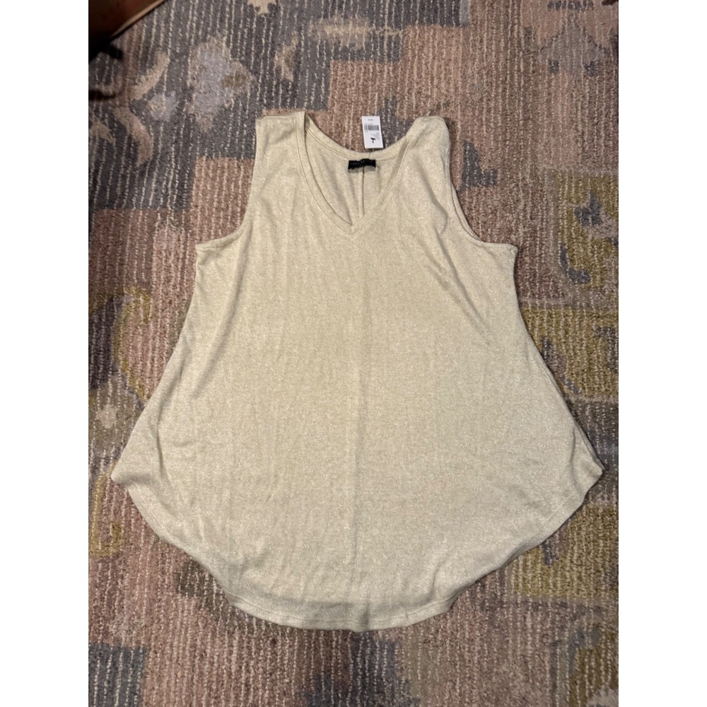 NWT Lane Bryant‎ Womens Sleeveless Top Shirt Sparkly V-Neck Casual